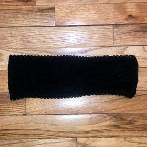 Brandy Melville black lace bandeau, Medium